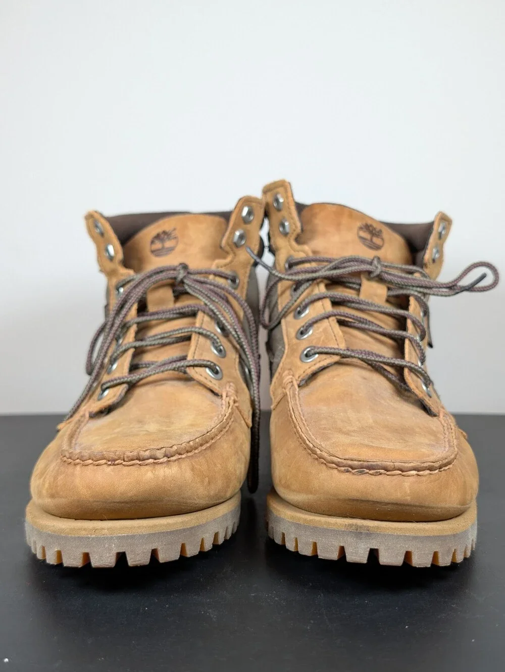 Timberland x‎ AE Oakwell Leather Mid Lace-Up Boots Mens 7.5 Brown Nubuck